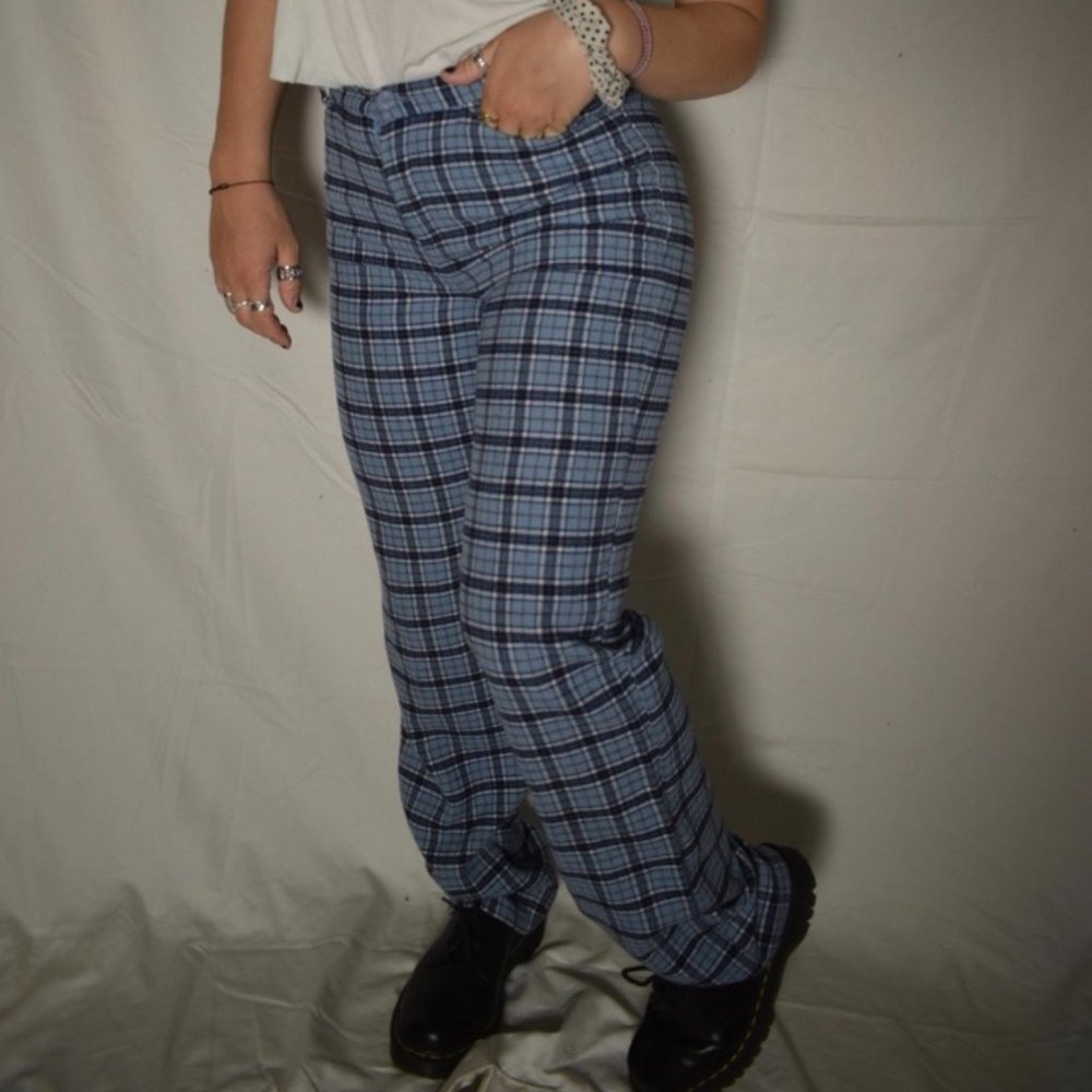Vintage Thomas Burberry Wool Plaid Pants